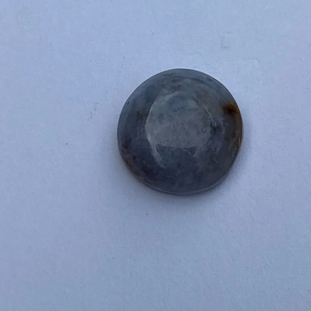 Chalcedony Cabochon, Natural Stone, 16.5 mm round, 6.3 mm height